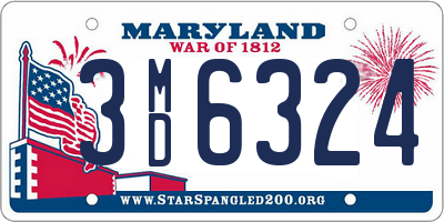 MD license plate 3MD6324