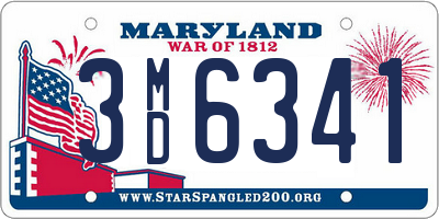 MD license plate 3MD6341