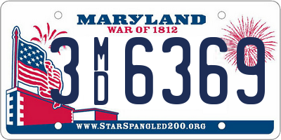 MD license plate 3MD6369