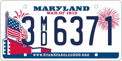 MD license plate 3MD6371