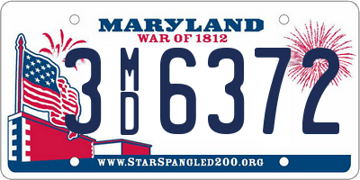 MD license plate 3MD6372