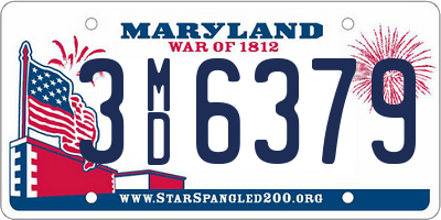 MD license plate 3MD6379