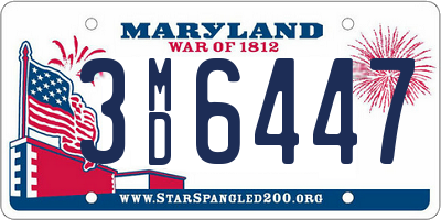 MD license plate 3MD6447