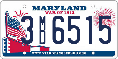 MD license plate 3MD6515