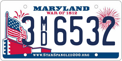 MD license plate 3MD6532