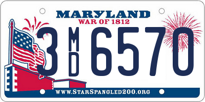 MD license plate 3MD6570