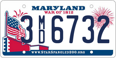 MD license plate 3MD6732