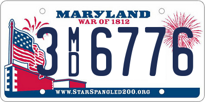 MD license plate 3MD6776