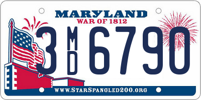 MD license plate 3MD6790