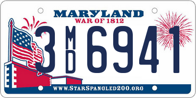 MD license plate 3MD6941