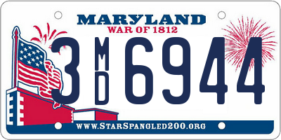 MD license plate 3MD6944