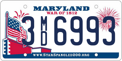 MD license plate 3MD6993