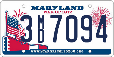 MD license plate 3MD7094