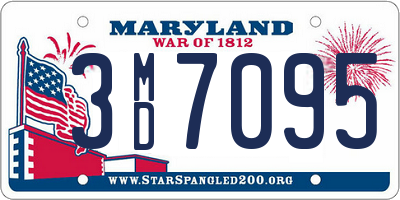 MD license plate 3MD7095