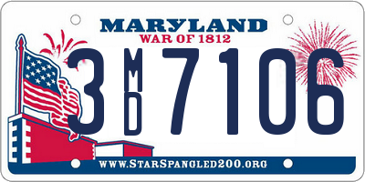 MD license plate 3MD7106