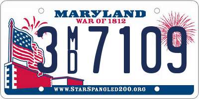 MD license plate 3MD7109