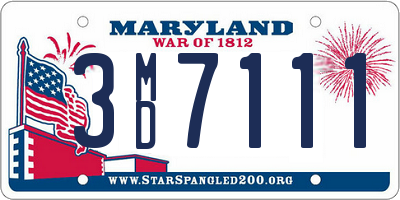 MD license plate 3MD7111