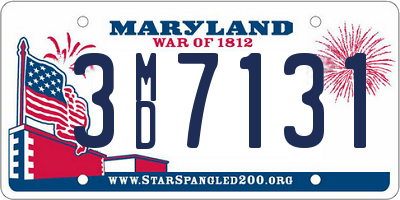 MD license plate 3MD7131