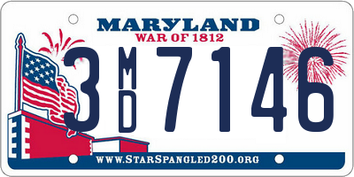 MD license plate 3MD7146