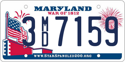 MD license plate 3MD7159