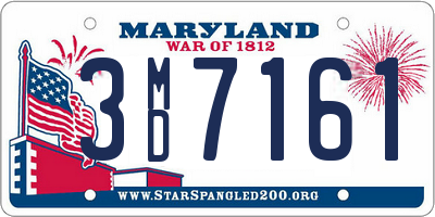 MD license plate 3MD7161