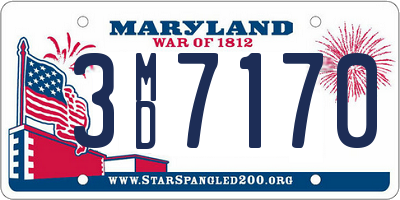 MD license plate 3MD7170