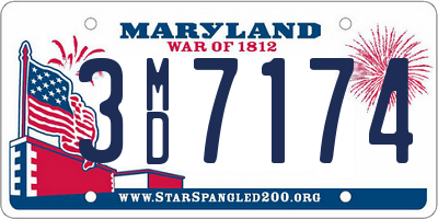 MD license plate 3MD7174