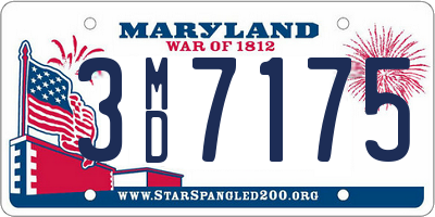 MD license plate 3MD7175