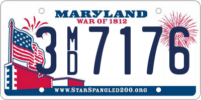 MD license plate 3MD7176