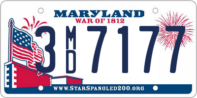 MD license plate 3MD7177