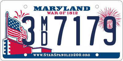 MD license plate 3MD7179