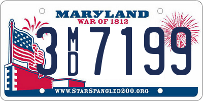 MD license plate 3MD7199