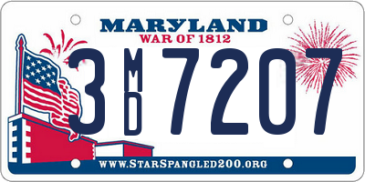 MD license plate 3MD7207