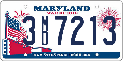 MD license plate 3MD7213