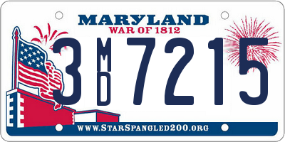 MD license plate 3MD7215