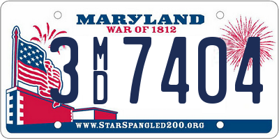 MD license plate 3MD7404