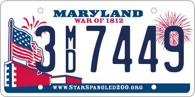 MD license plate 3MD7449