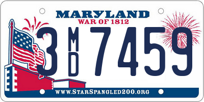 MD license plate 3MD7459