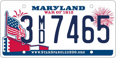 MD license plate 3MD7465