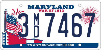 MD license plate 3MD7467