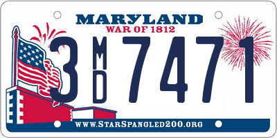 MD license plate 3MD7471