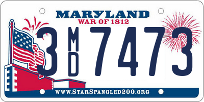 MD license plate 3MD7473