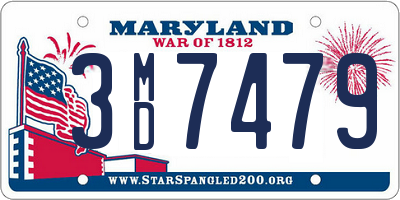 MD license plate 3MD7479