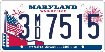 MD license plate 3MD7515