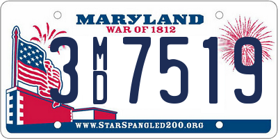 MD license plate 3MD7519