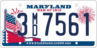MD license plate 3MD7561
