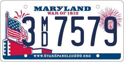 MD license plate 3MD7579