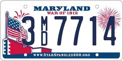 MD license plate 3MD7714