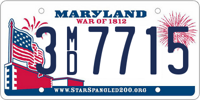 MD license plate 3MD7715