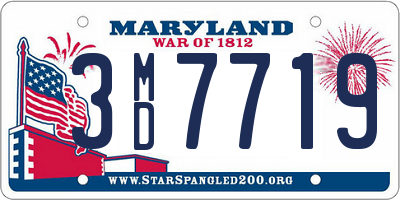 MD license plate 3MD7719